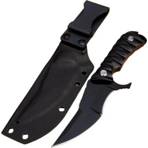 US-D2 Steel All Tang One sharp tactical straight knife, outdoor hunting survival knife, fishing and hiking essential knife